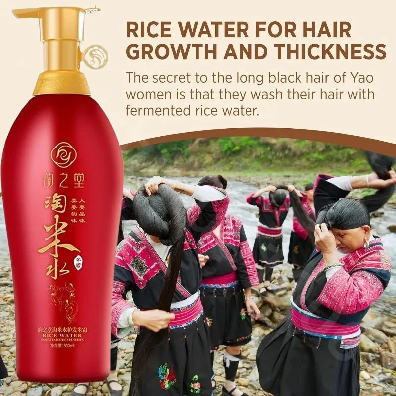 500ml Tradition Wash Rice Water Hair Shampoo Professional Hair Care Anti Hair Loss Treatment Fast Growth Anti Dandruff Shampoo Oasis Select