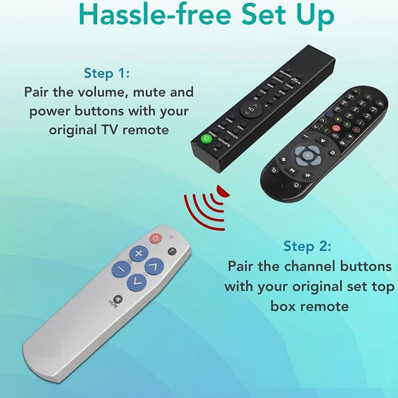 7-Button Universal IR Learning Remote Control | TV DVD STB
