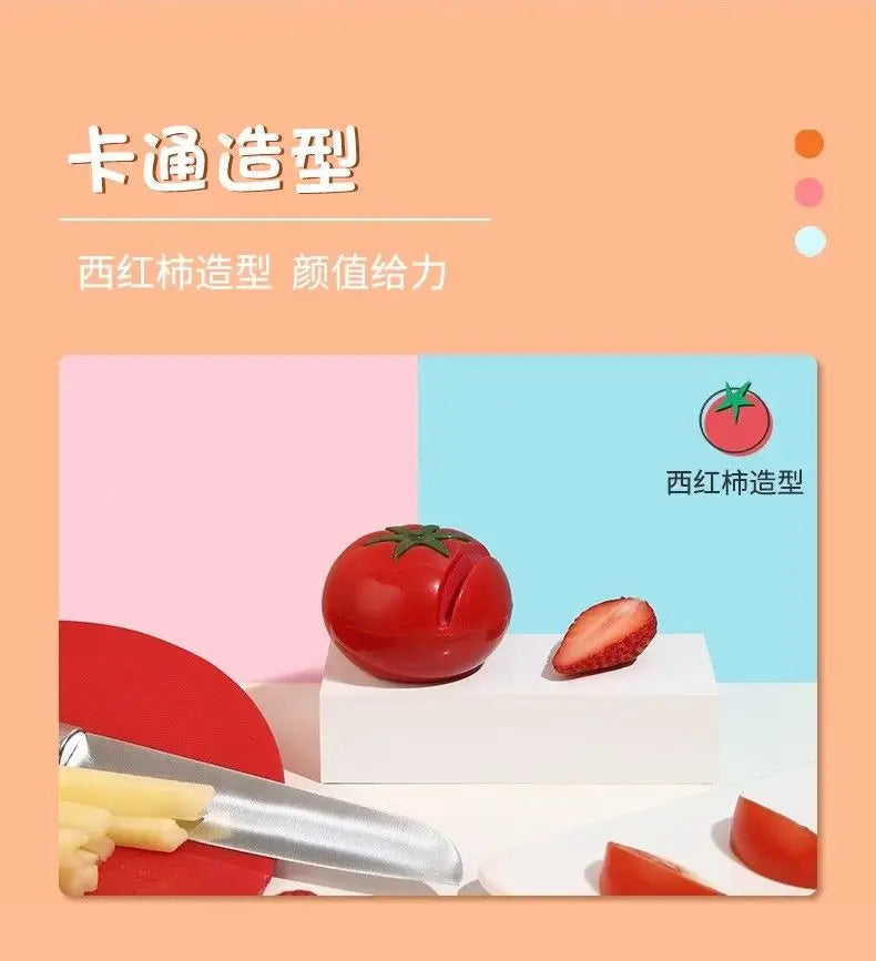 A Knife-sharpening Wonder Tomato Whetstone Household Quick Knife Sharpener Kitchen Knives and Scissors Oasis Select