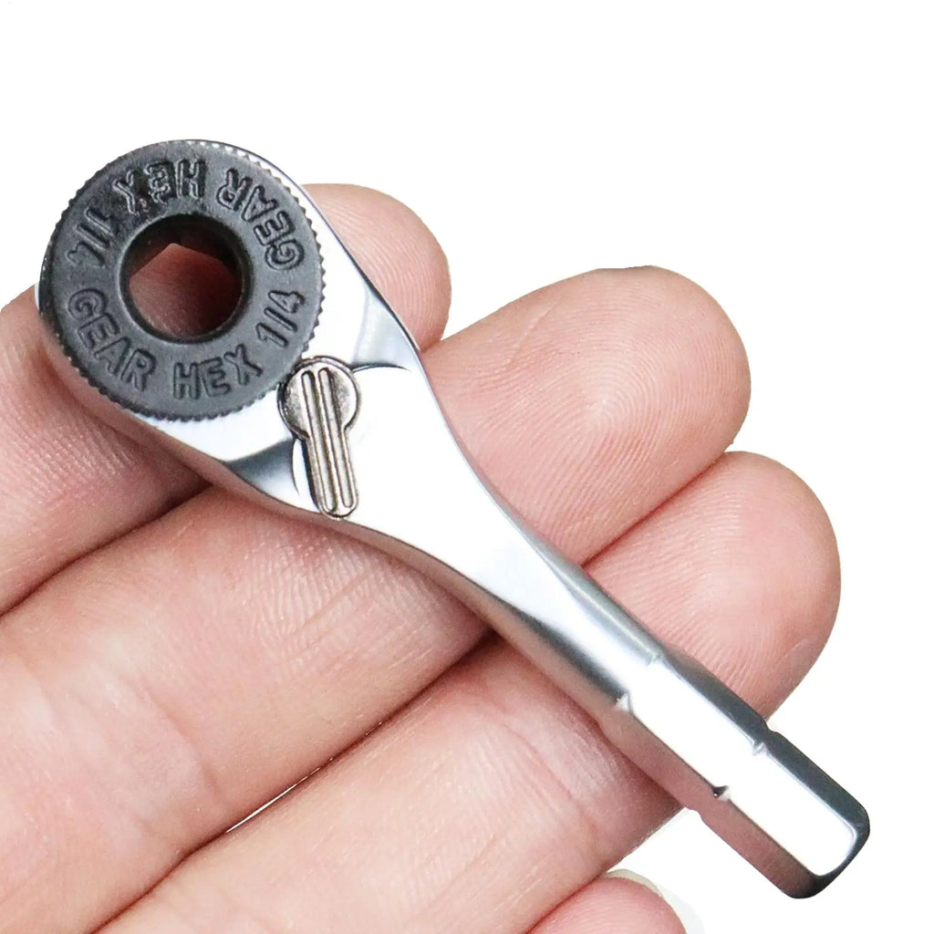 Mini Ratchet Portable Ratcheting Wrench Furniture Assembly Tool for Bicycle Electronics Car Campers RV Technicians Toys Home Oasis Select