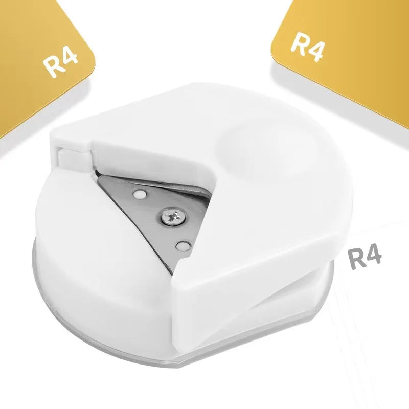 4mm Radius Corner Rounder Punch Paper Corner Rounder Paper Hole Cutter for Photo Paper,Black Oasis Select White