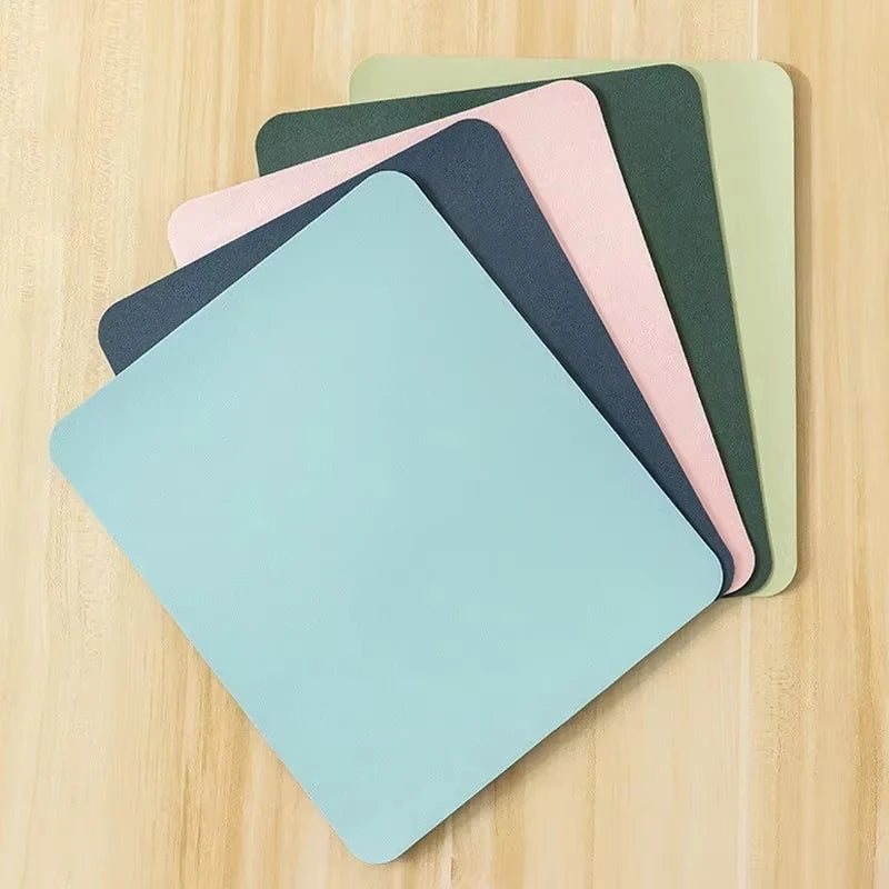 Small PU mouse pad Non-Slip Gaming Desktop Leather Mouse Pad Waterproof Anti-Scratch Easy To Clean Mat For PC Laptop Desktop Oasis Select