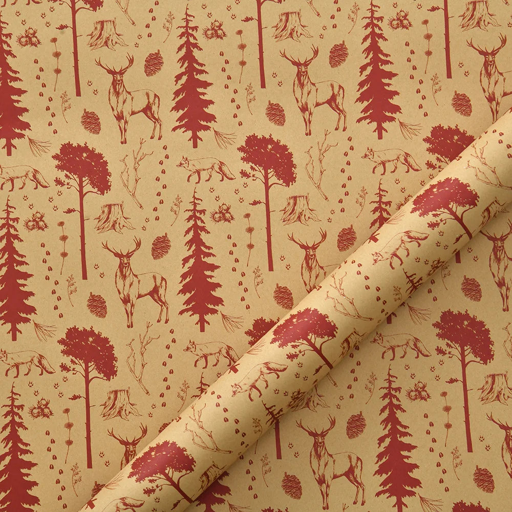 1roll Gift Wrapping Paper ChristmasTree Santa ClausWrapping Paper Birthday Gift Wrapping Paper Christmas Wrapping Paper Handmade Oasis Select Red Tree