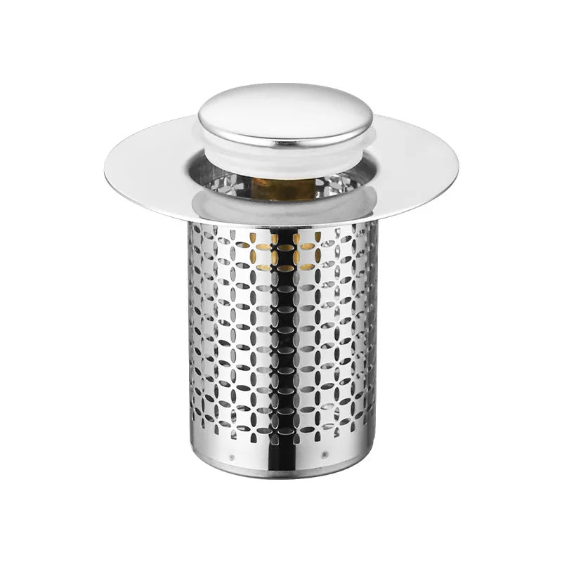 Stainless Steel Floor Drain Filter Pop-Up Bounce Core Basin Stopper Washbasin Plug Anti Odor Hair Catcher Shower Sink Strainer Oasis Select