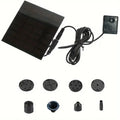 Power Panel Kit Mini Solar Panel Water Pump 4 Nozzles DIY Solar Fountain Pump DC Brushless 200L/H Solar Water Fountain Garden Oasis Select 11CM