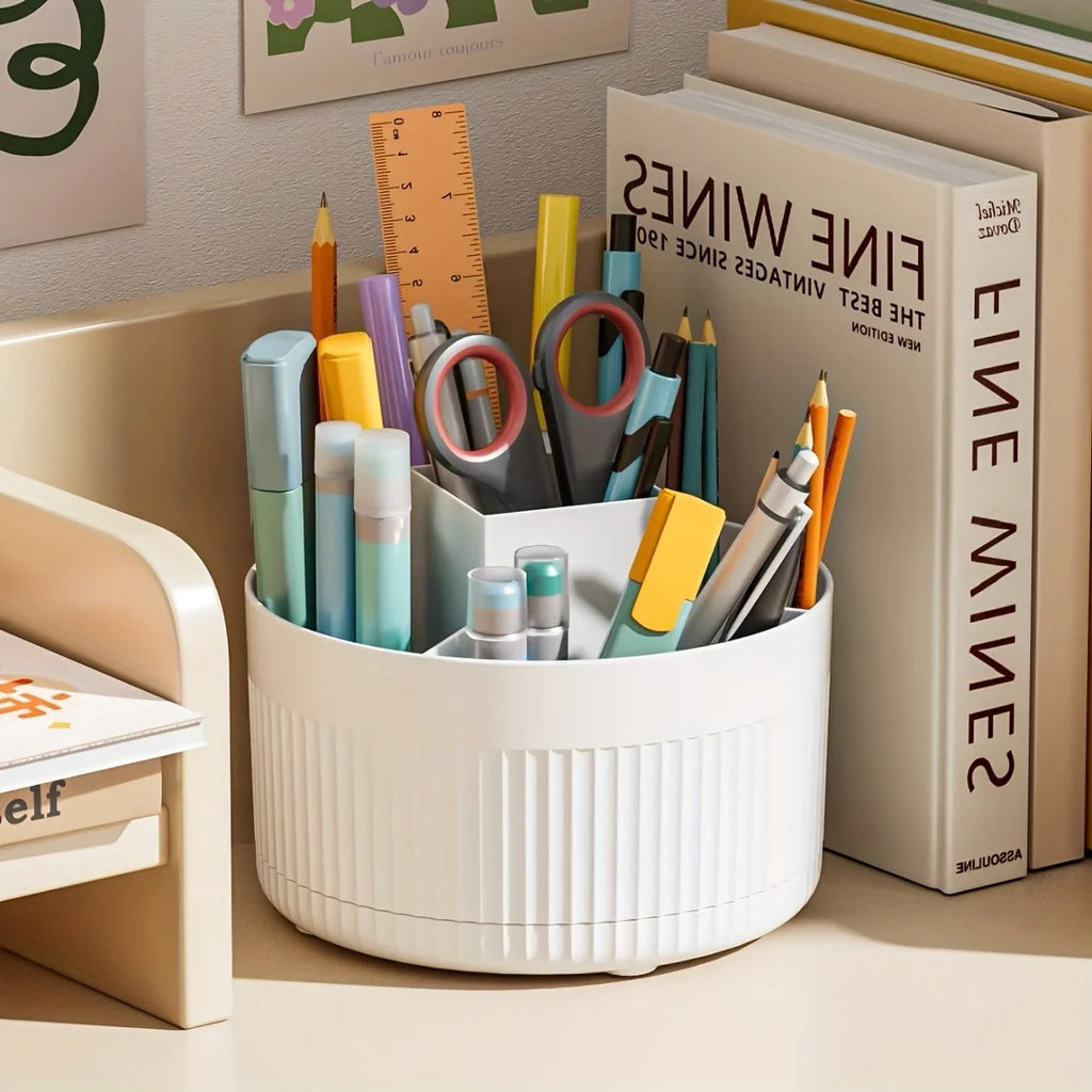 A desktop pen holder, pencil holder, 5 slots, 360° rotating desktop organization stand, office, school, pen holder jar,... Oasis Select