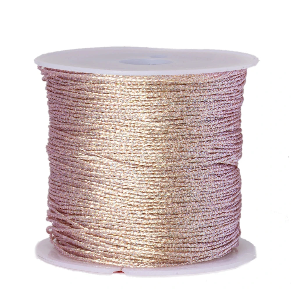 50m/0.4mm Nylon Cord Rope Beading DIY Handmade Necklaces Bracelets Jewelry Making Supplies Sewing Thread Cord Material Crafts Oasis Select 26 0.4mmX50m
