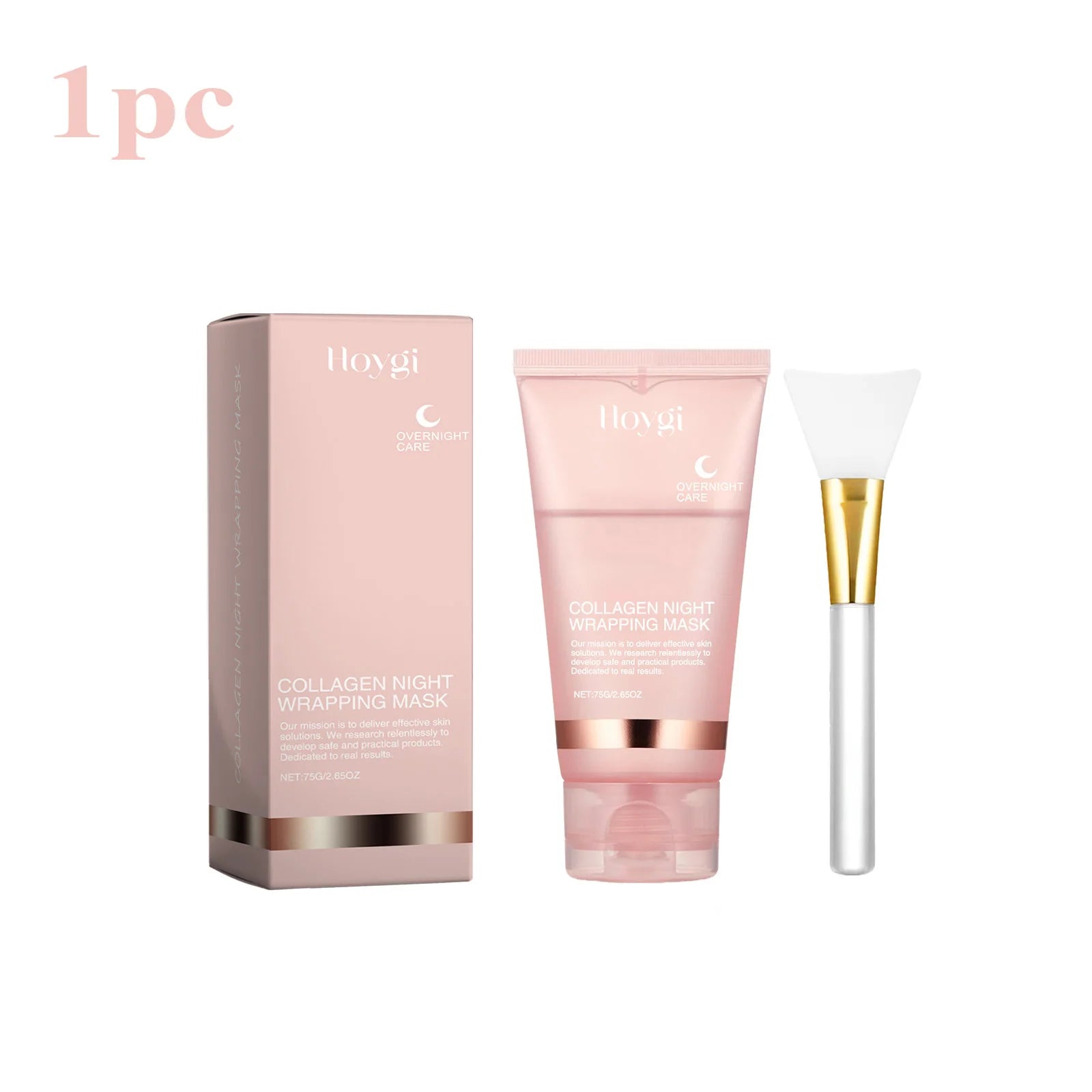 Collagen Overnight Wrapping Peel Off Facial Mask Set Korean Collagen Night Wrapping Mask Deeply Hydrates Night Care Mask Cream Oasis Select 1set