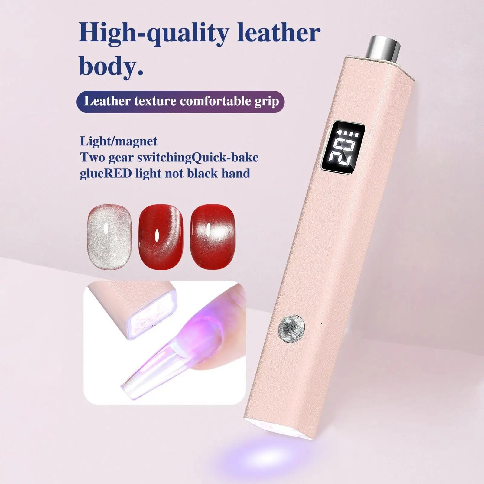 Mini UV Gel Nail Cure Lamp – Portable Rechargeable Flash Light UV Nail Cure Lamp Oasis Select