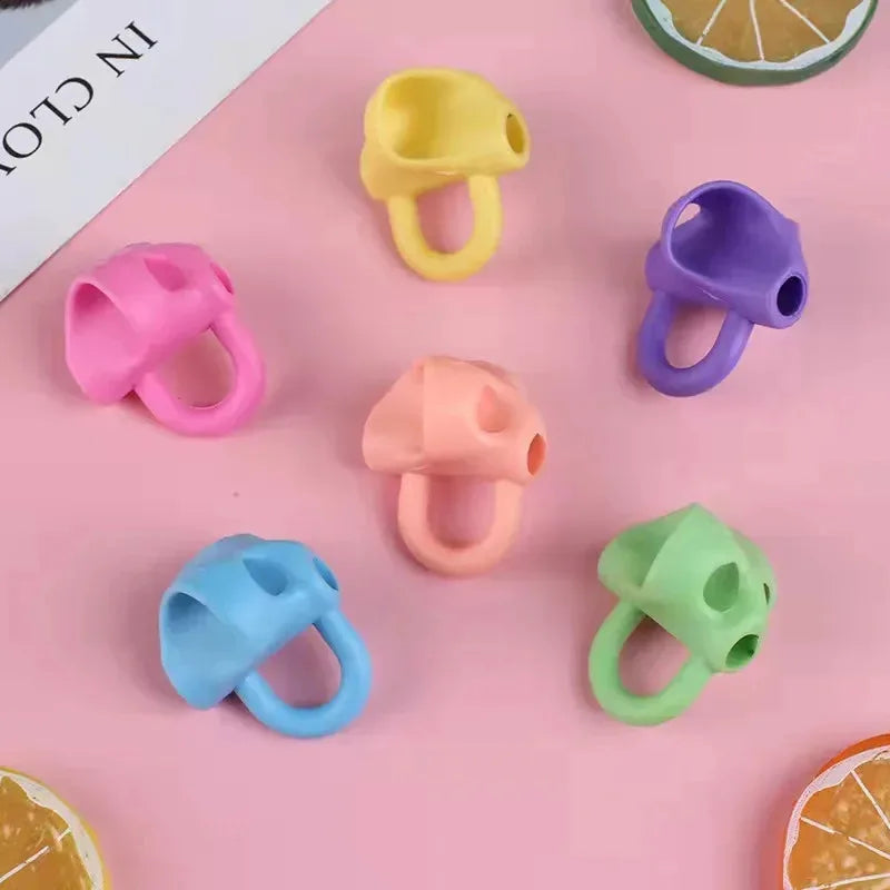 5/30pcs Kids Pen Grip Posture Corrector Silicone Pencil Holder For Children Ergonomic Writing Aid Tool For Handwriting Practice Oasis Select