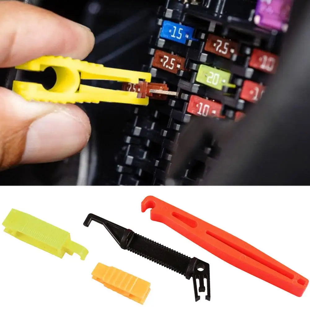 4 Pieces Micro Car Fuse Fetch Clips Car Fuse Extractor Fuse Remover Plastic Plier Tweezers Installation Tool Oasis Select
