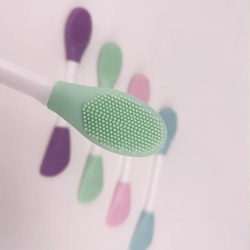 3pcs Double-headed silicone facial mask brush for cleansing pores, a cleansing brush for applying clay masks, a portable beauty Oasis Select