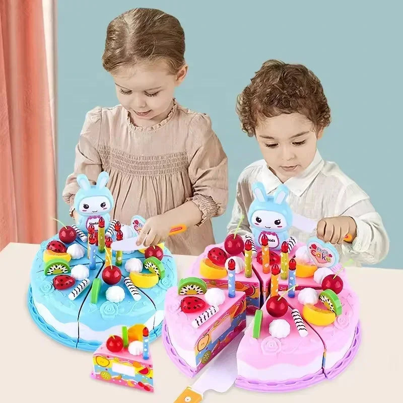 Children Pretend Goodies Play Simulated Kitchen Toys Plastic Cutting Food Kids Toy Object Cognition Boys Girl Birthday Gifts Oasis Select