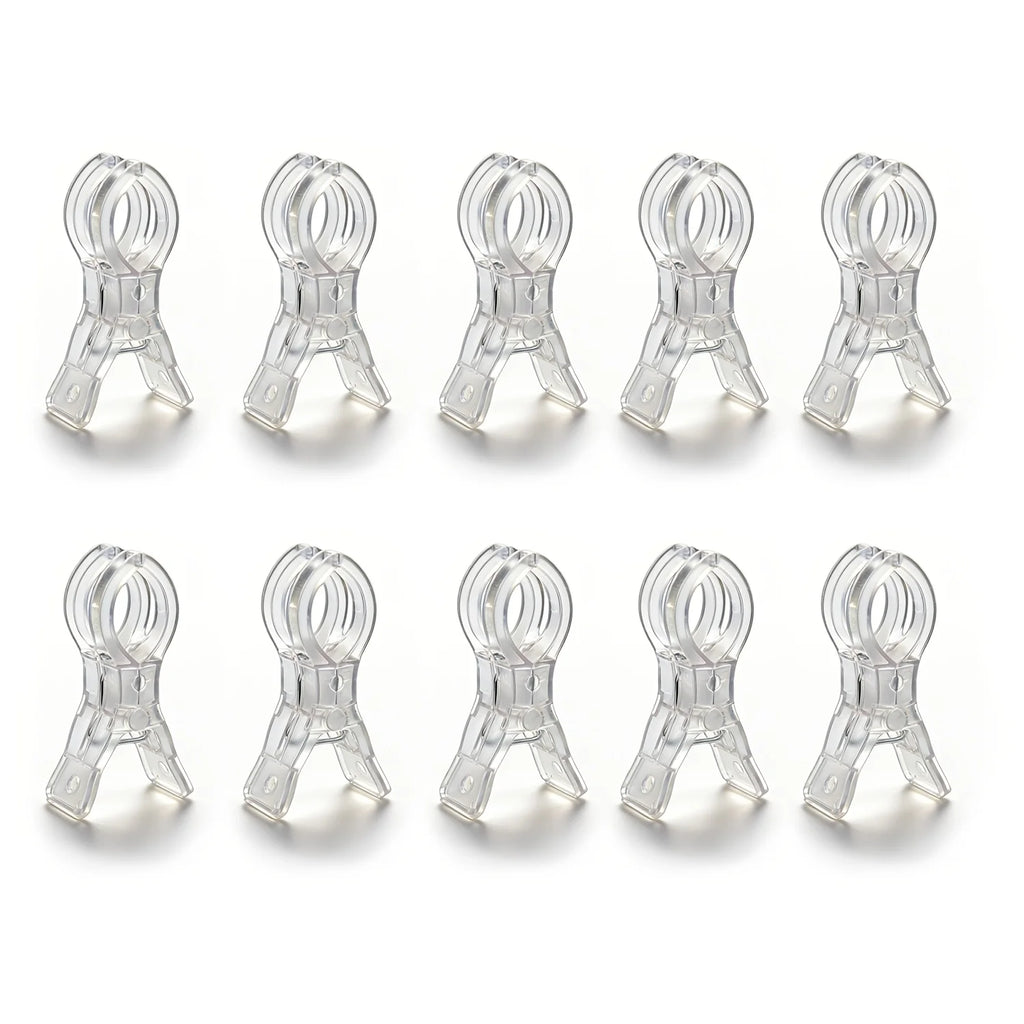 5/10pcs Heavy Duty Spring Clamp,Transparent Plastic Multipurpose Clip for Balloon Arch Backdrop Fixing,Photography Studio Oasis Select 10pcs