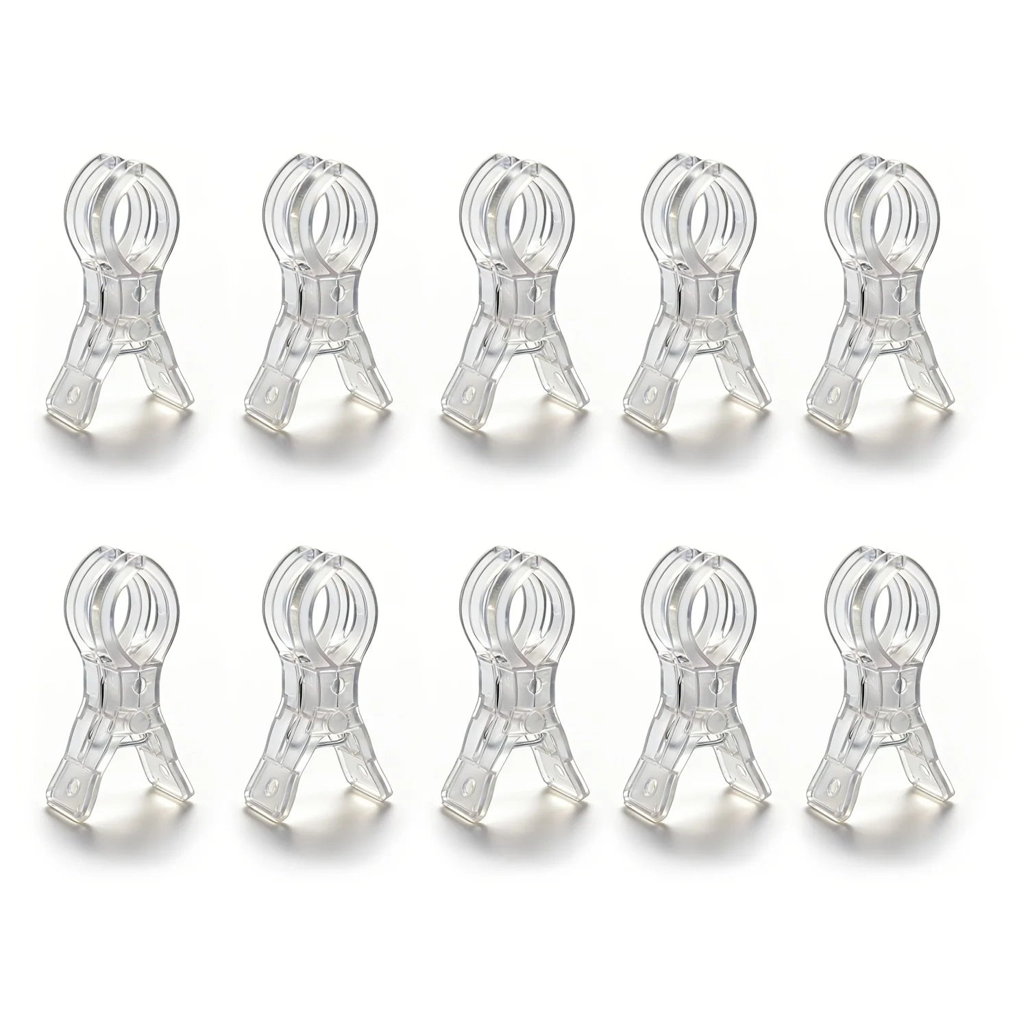 5/10pcs Heavy Duty Spring Clamp,Transparent Plastic Multipurpose Clip for Balloon Arch Backdrop Fixing,Photography Studio Oasis Select 10pcs