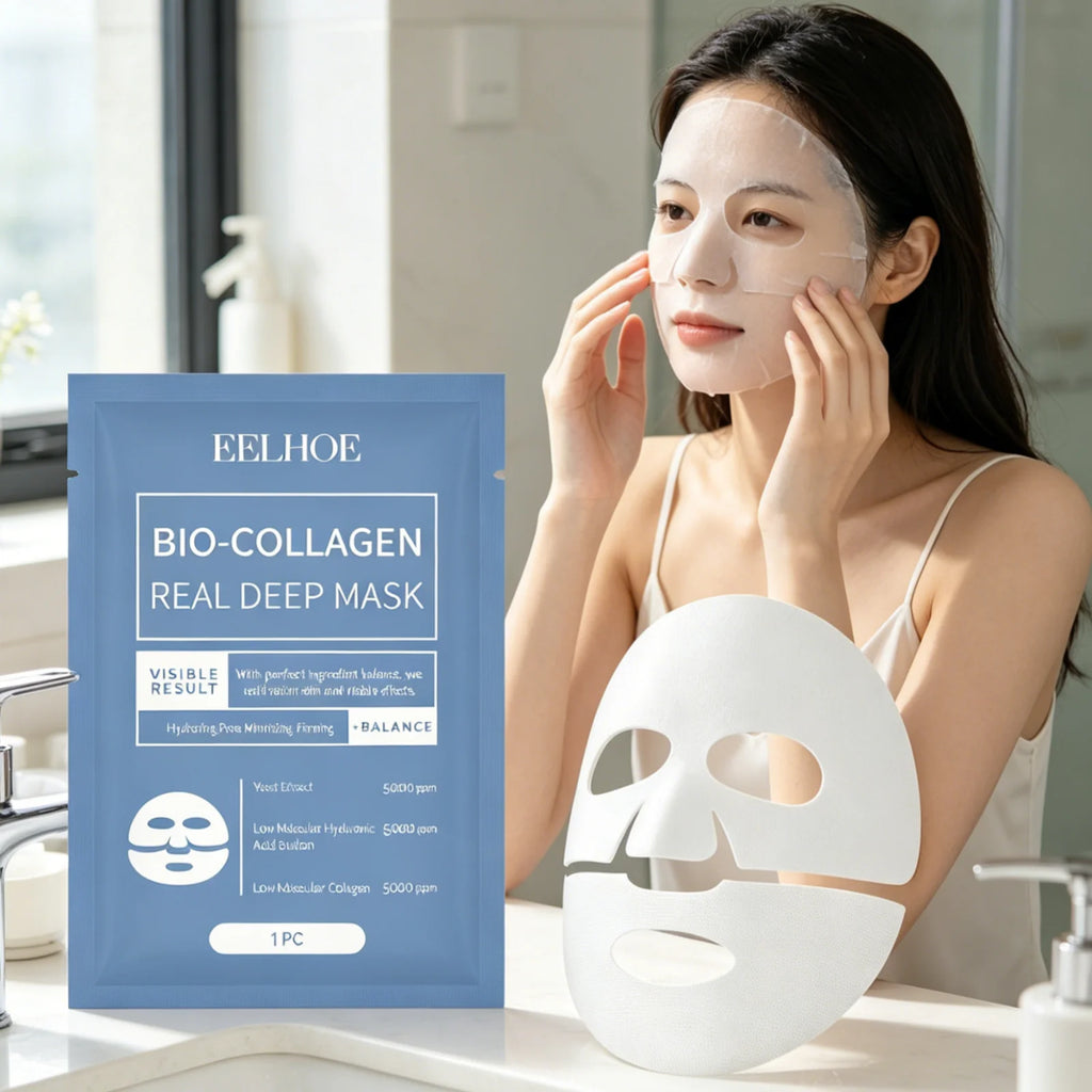 EELHOE Bio Collagen Face Mask – Firming, Hydrating & Brightening Collagen Face Mask Oasis Select