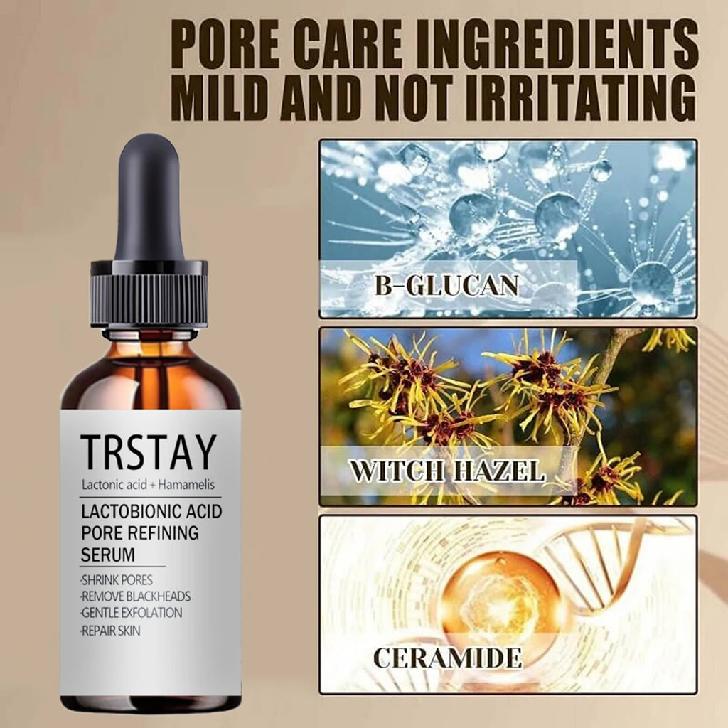 TRSTAY lactose bionic acid pore refined essence brightens skin tone, moisturizes, reduces dullness, and tightens skin Oasis Select