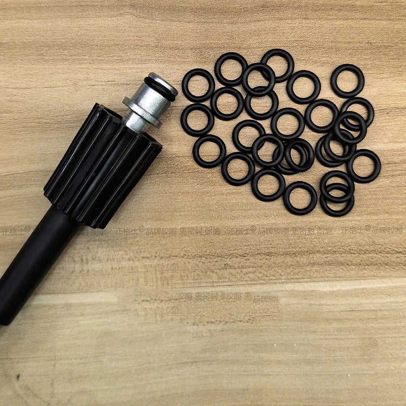 50Pcs High Pressure Water Cleaning Outlet O-ring Rubber Ring Black Car Wash Machine Accessories Car Beauty Water Accesso Oasis Select