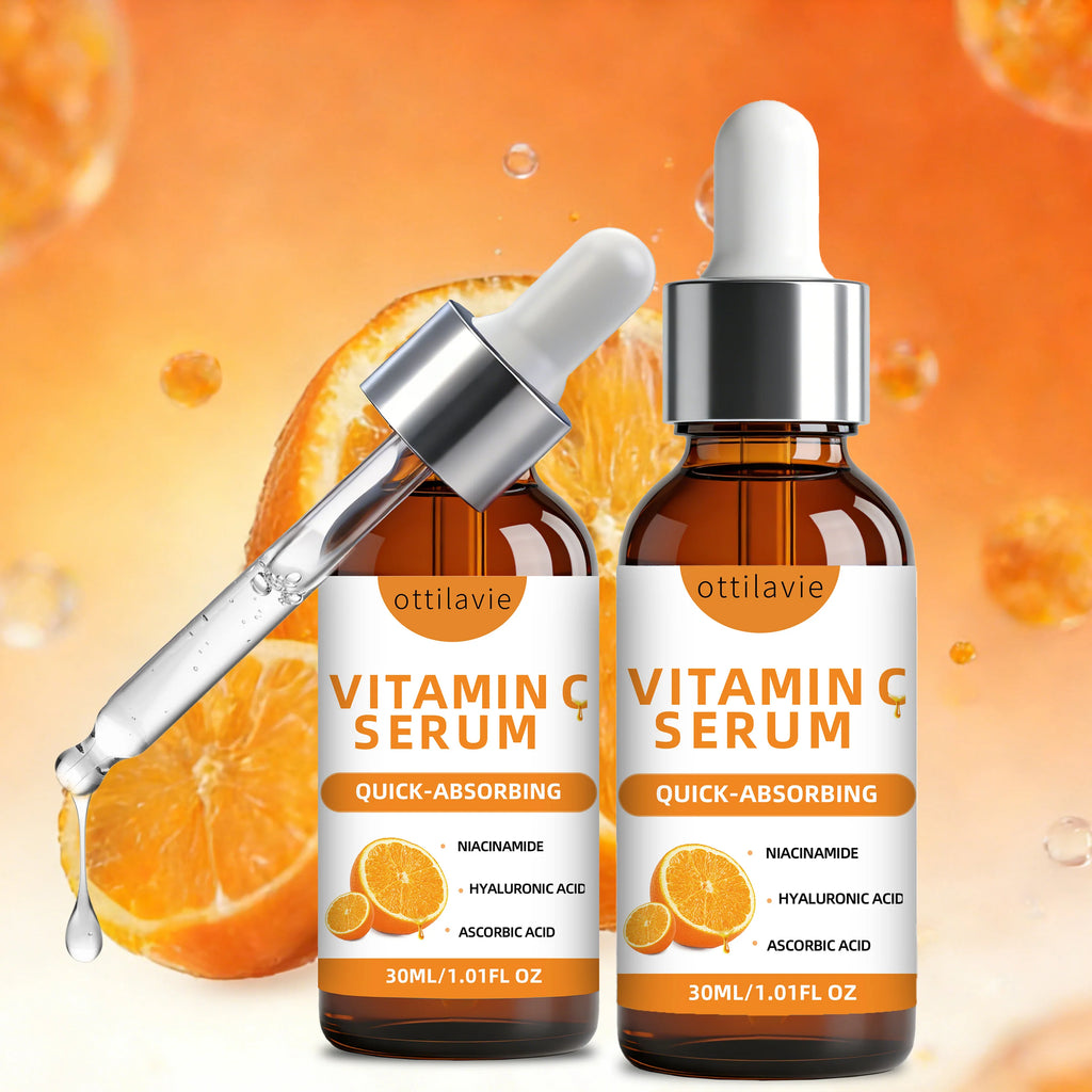 Ottilavie Vitamin C Face Serum 2-Pack – Firming & Moisturizing Vitamin C Face Serum Oasis Select
