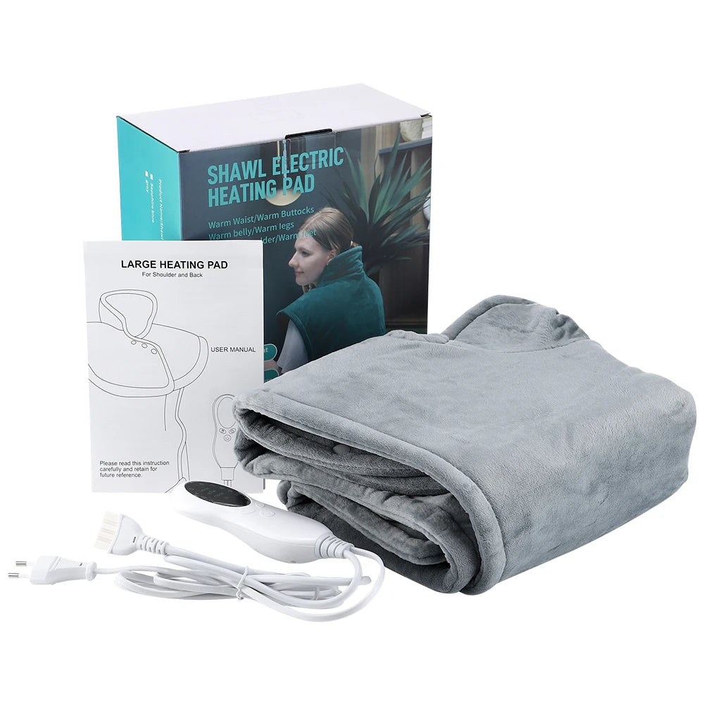 Hailicare Electric Heated Shawl – 10 Temps & Auto-Off Timer