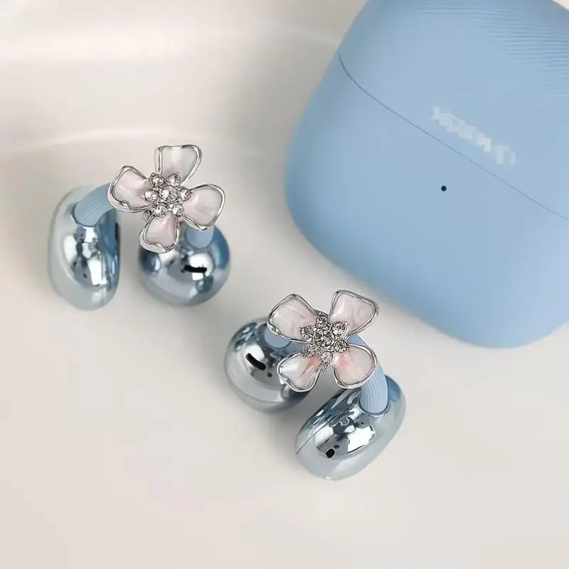Rhinestone Earbud Decoration Clips | DIY Headphone Charms 1 Pair