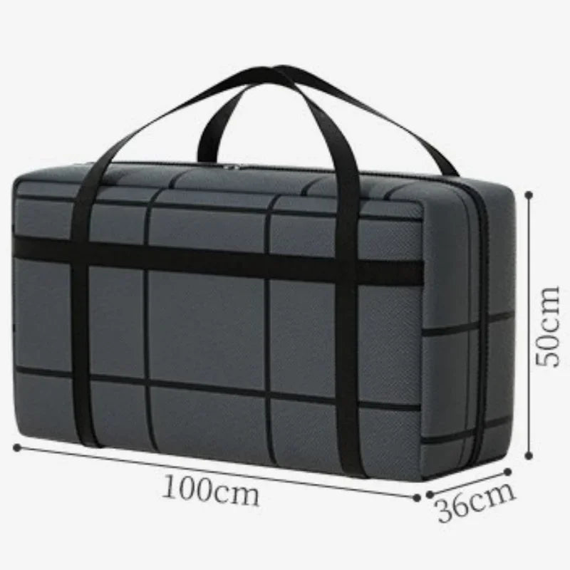 1-4Pcs Large Capacity Clothes Quilt Storage Bag Thickened Moving Storage Bag Portable Handheld Dustproof Luggage Bag Oasis Select Black-XL-1PC