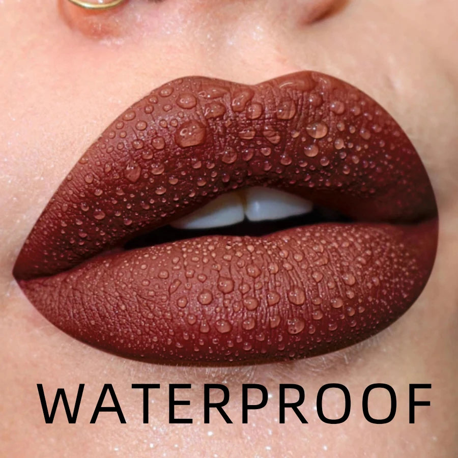 MCD 19-Color Matte Liquid Lipstick – Waterproof Long-Lasting