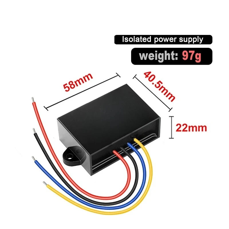 Voltage Regulator Transformer Module Isolated DC DC Converter 9-150V to 12V 1-10A 12V24V36V84V96V120Vto12V Buck Power Inverter Oasis Select 5A ABS Plastic Isolated 75-150V DC 12V DC