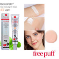 ibcccndc CC Cream Color Correcting Concealer Foundation + Puff CC Cream Foundation Oasis Select light1pc