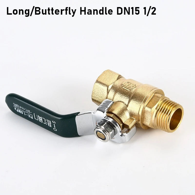 Brass valve with inner and outer teeth pneumatic ball valve all copper high-pressure copper full bore water treatment switch Oasis Select DN15 1 2 1pcs