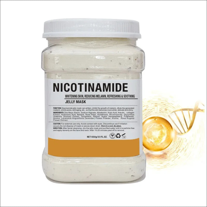 500g/650g Milk Seaweed Jelly Mask Powder Small Particles Marine Algae Moisturizing Mask Mud Softening Skin Improving Roughness Oasis Select 650g Nicotinamide