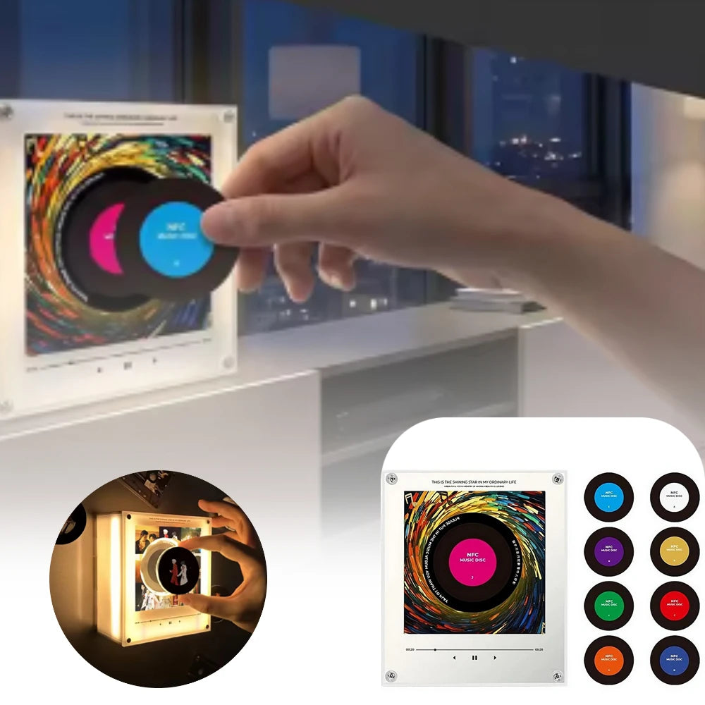 NFC Smart Fridge Magnet Music Player & Warm Night Light