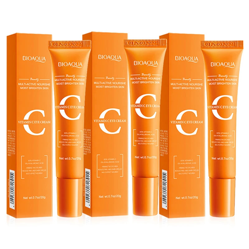 BIOAQUA Vitamin C Retinol Eye Cream – Dark Circles & Anti-Aging Eye Cream Oasis Select Vitamin C 3pcs