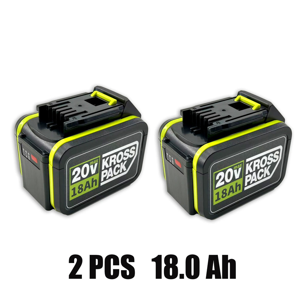 20V 6.0Ah/8.0Ah/18.0Ah Replacement Battery for WORX Series Power Tools Compatible with WA3016 WA3023 WA3054 WA3027 Oasis Select B -18.0Ah 2pcs