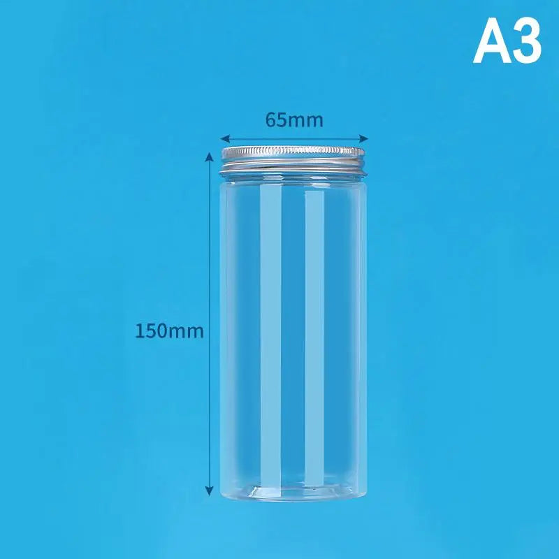 Food Grade PET Sealed Storage Jar with Aluminum Lid | 11cm