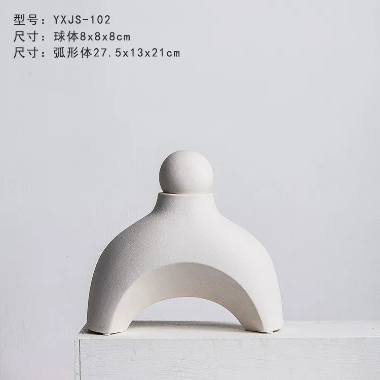 Modern Minimalist Alien Symbols Vase Homestays Hotel Simple Decor Room Decoration Flower Vase Home Decor Oasis Select 102