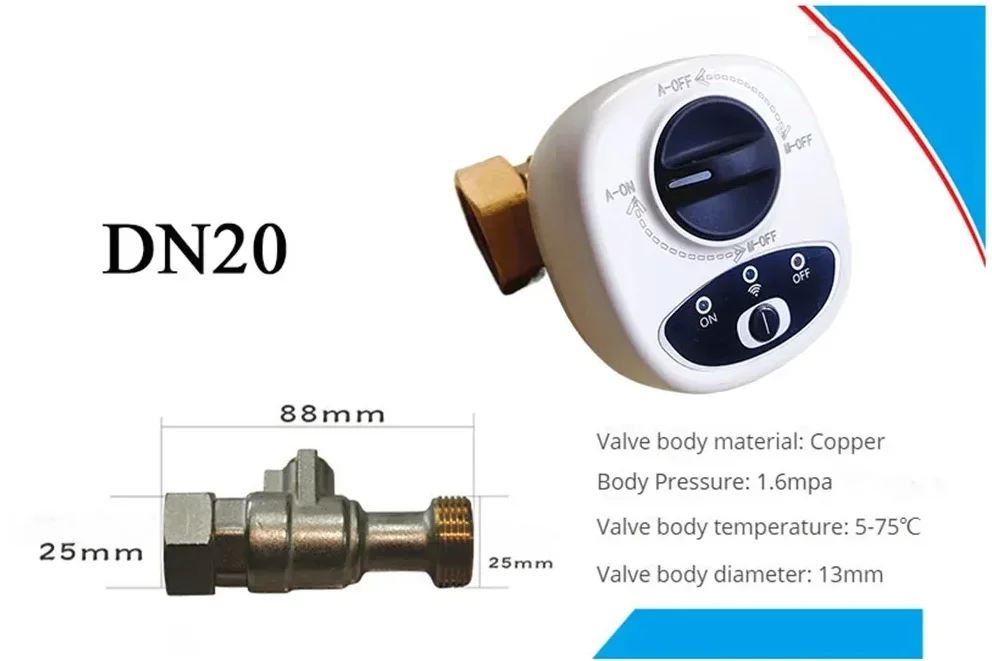 WiFi Smart Ball Valve DN15/DN20/DN25 – Alexa & Google Home Smart WiFi Ball Valve Oasis Select EU DN20 Manual