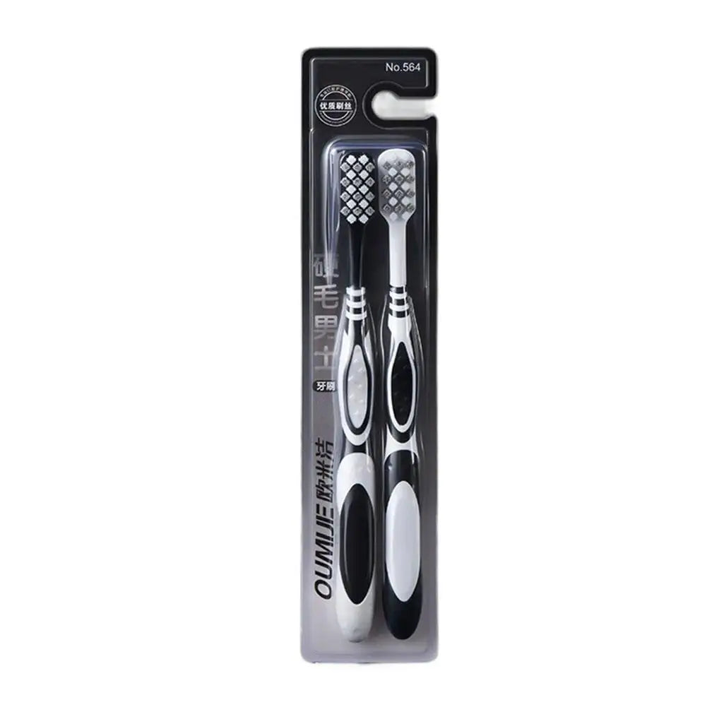 Hard bristled adult toothbrush gift set, suitable for couples traveling, going to school, and cleaning oral hygiene at home Oasis Select A