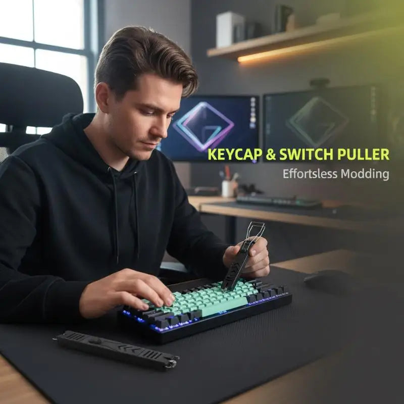 2 In 1 Keycaps Puller Accessories Unloading For Gaming Keyboard Switches Remover Button Extractor Tool Oasis Select