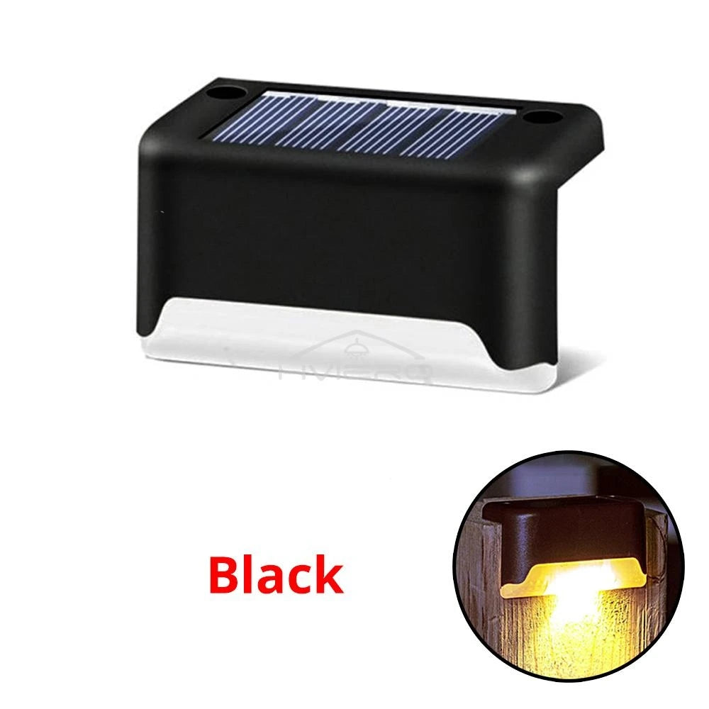 HVIERO Solar LED Stair & Step Lights | IP65 Waterproof Outdoor