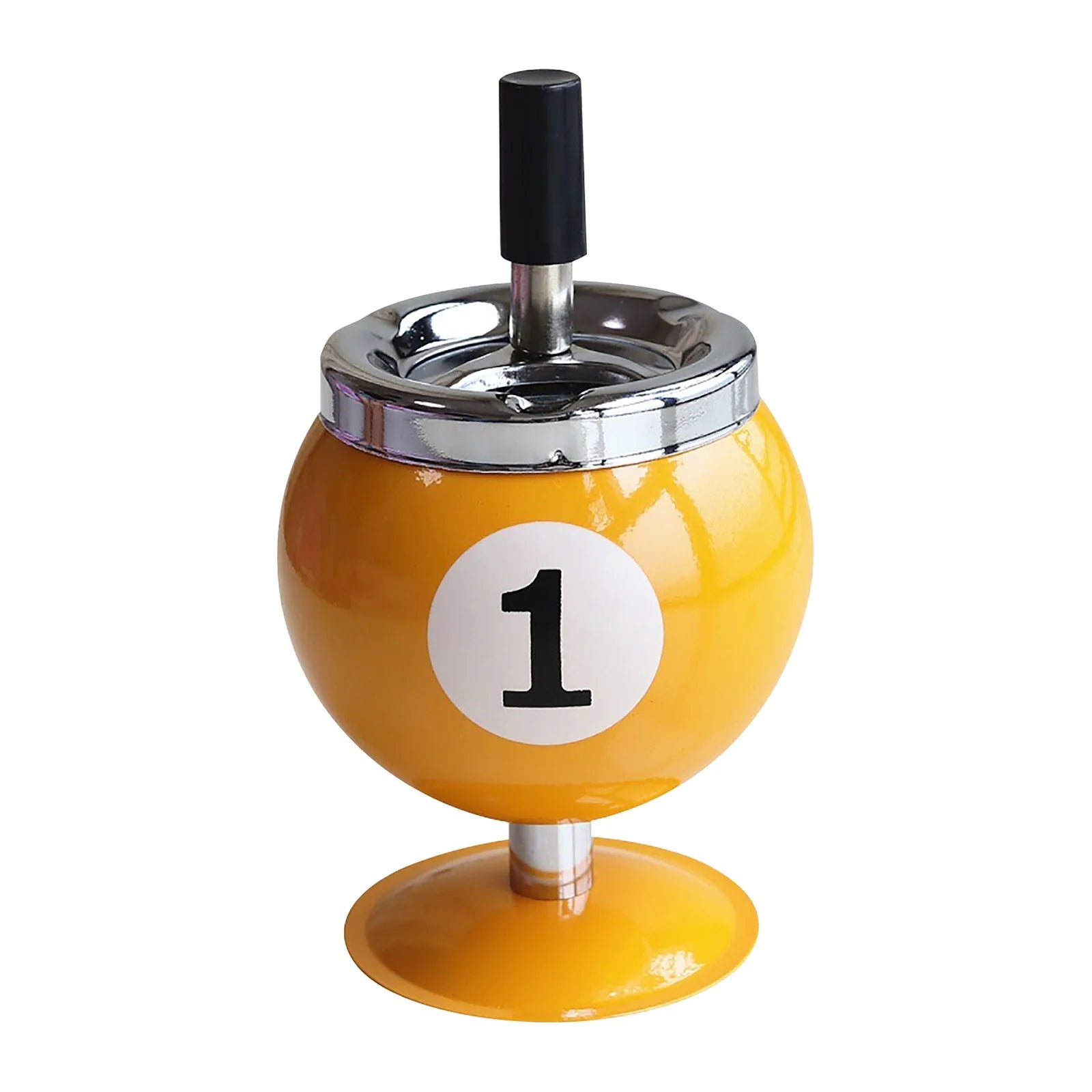 Ashtray Billiard Ashtray with Lid Windproof Automatic Extinguishing Decorative Ashtray for Home Restaurant KTV Bar Cigar Ashtray Oasis Select