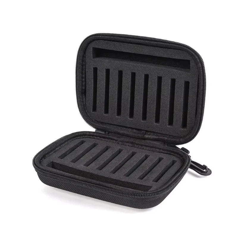 2026 New Arrival！Portabale Fly Fishing Lure Spinner Spoon Bait Black Storage Box Professional 16 Slots Hard EVA Storage Bag Oasis Select 4BF055