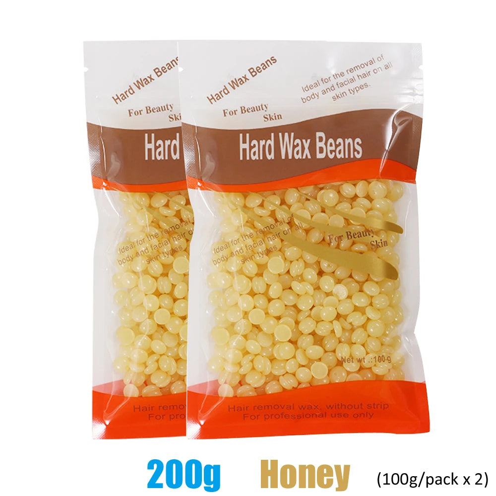 2026 Top Selling！200ML Wax Heater for Hair Removal Wax Beans Waxing Machine Epilator Wax-melt Pot Unisex Hair Removal Oasis Select 200g-Honey