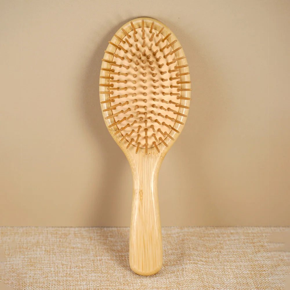 Bamboo Hair Brush Detangling Brushes for Scalp Massage Hair Care Suitable for All Hair Types Ideal for Daily Grooming Routine Oasis Select 861-4jian