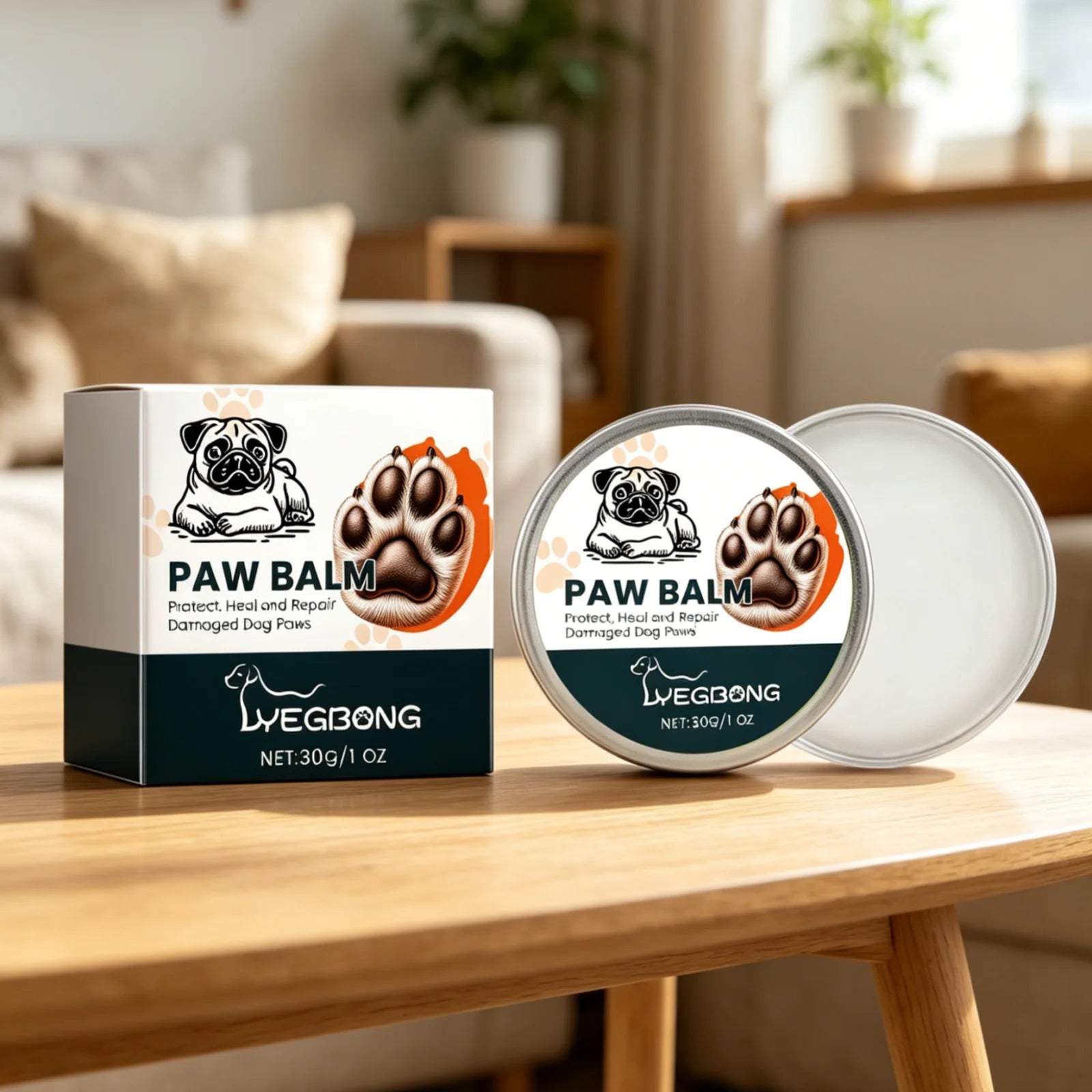 YEGBONG Dog Paw Balm – Shea Butter & Coconut Oil Moisturizer Dog Paw Balm Oasis Select