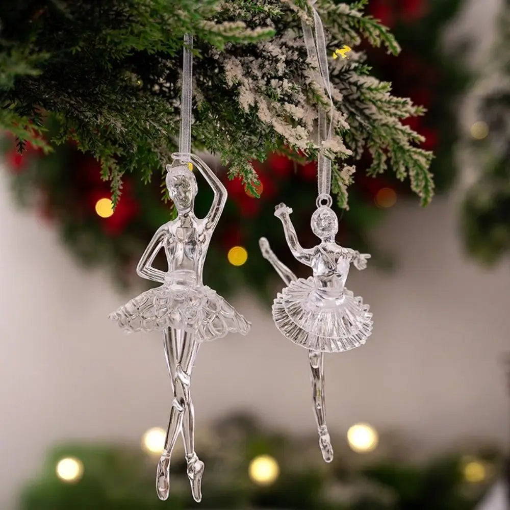 Clear Acrylic Christmas Ornaments – Transparent Hanging Pendants