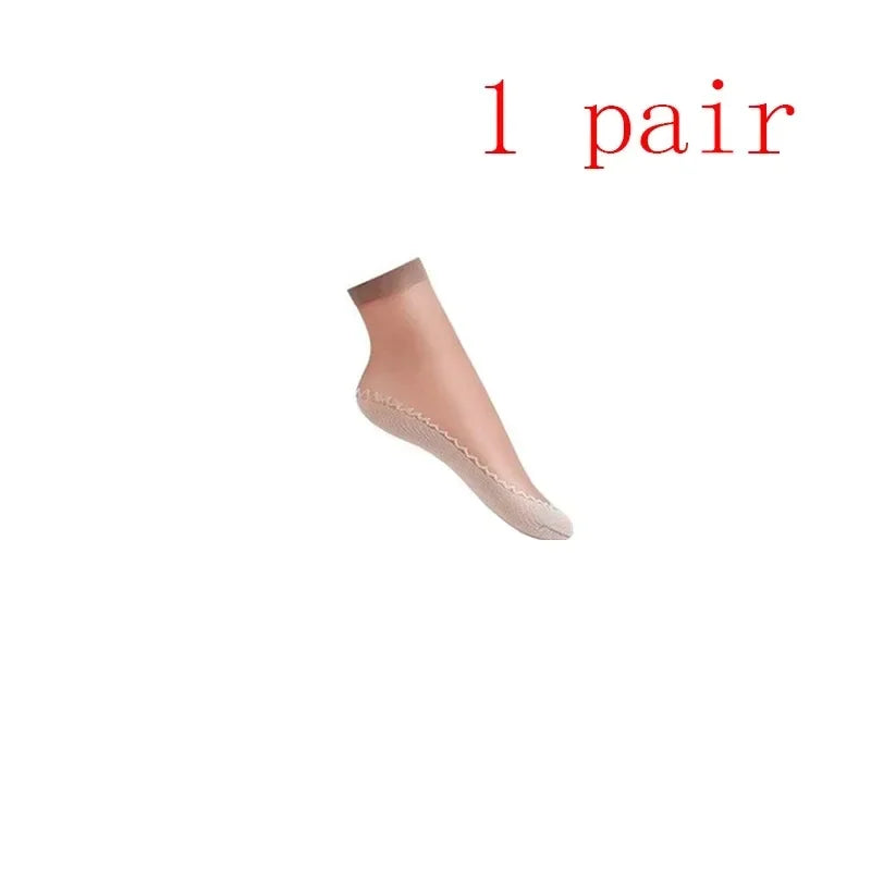 10/20pairs womens anti-slip cotton socks, sweat absorbing anti-slip cotton bottom stretch socks Oasis Select 1 pairs