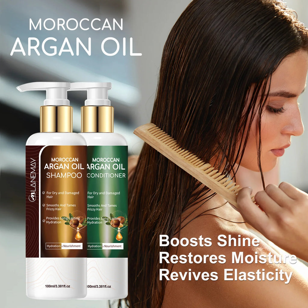 Moroccan Argan Oil Shampoo & Conditioner Set – 100ml Each