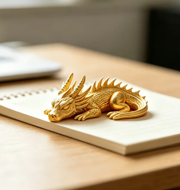 Cute Miniature Sleeping Dragon Statue 3D Printing Creative Dragon Figurine Handicraft Ornament Desktop Garden Bonsai Decor Gifts Oasis Select Puppy dragon3 6.9x4.6x2.5cm