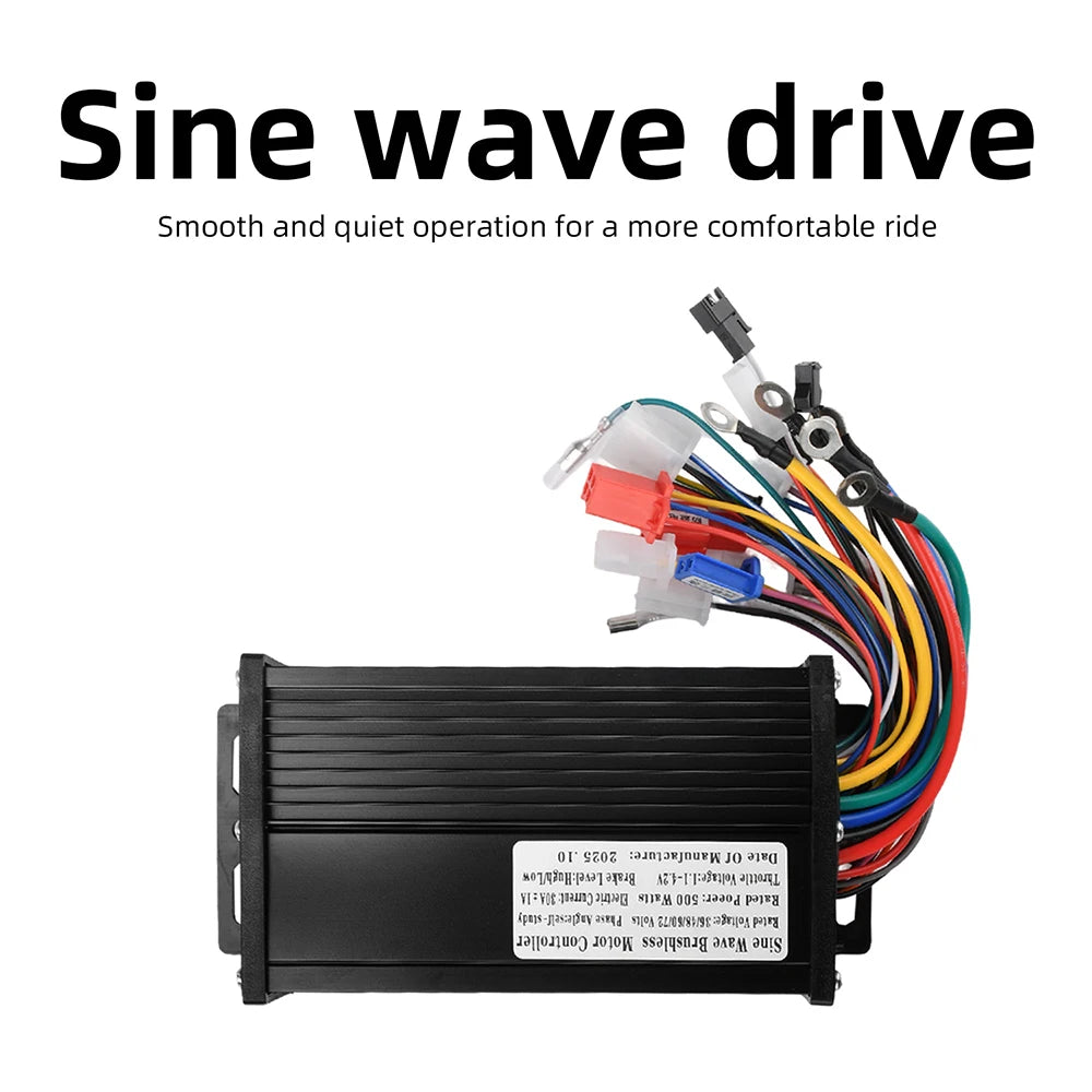 500W 36V48V60V/72V Sine Wave Controller Three-Mode Control Inverter for Ebike Scooter Accessories Oasis Select